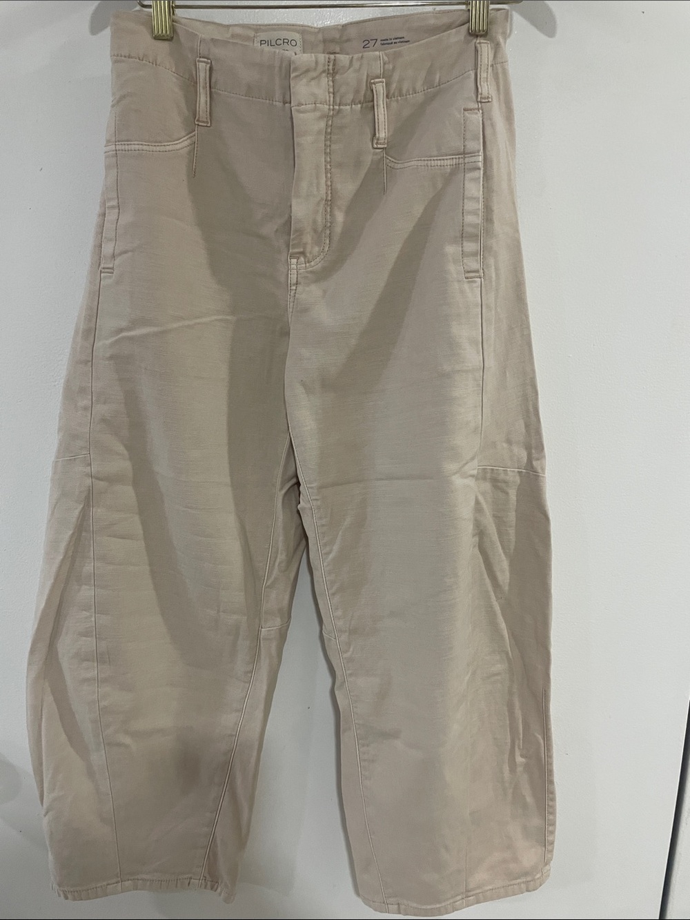 Pilcro anthropology women  Light Beige Wide-Leg barrel